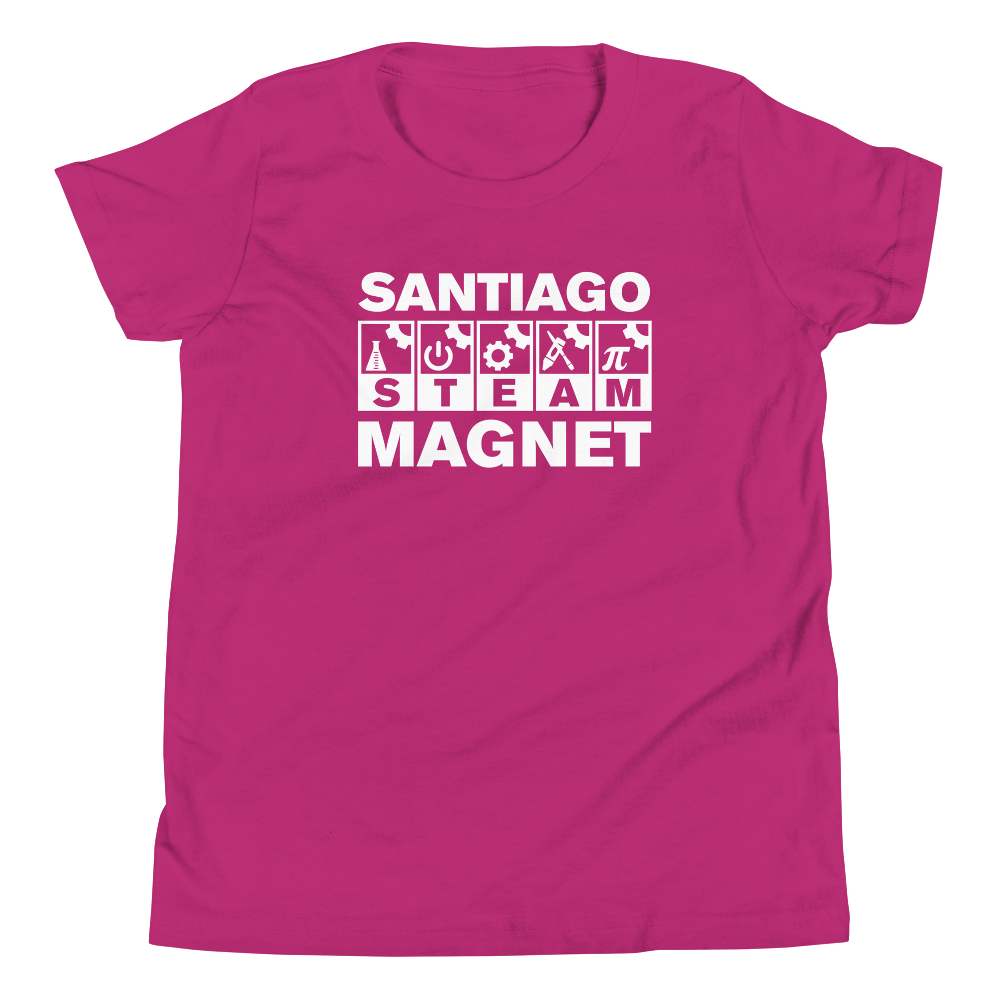 Santiago STEAM Icons Youth Short Sleeve T-Shirt - Image 5