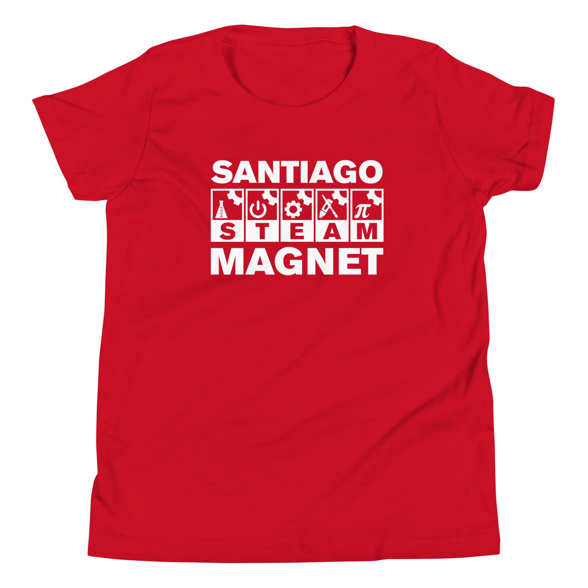 Santiago STEAM Icons Youth Short Sleeve T-Shirt - Image 4
